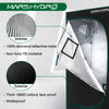MarsHydro 240x120x200cm ( 96''x48''x80'') Indoor Grow Tent Hydroponic Growing green Room Box 100 Reflective Mylar silver dark