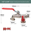 1PC Brass Tap 2-Way&1-Way Joint 1/2'' IBC Water Tank Connector Garden Hose Irrigation Faucet Adapter Replacement Fitting