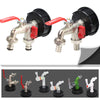 S60 IBC Tank Tap Coarse Thread x 16mm 1/2'' 3/4'' Water Coupling Quick Connect Adapter Garden Replacement Valve Fitting Faucet