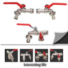 1PC Brass Tap 2-Way&1-Way Joint 1/2'' IBC Water Tank Connector Garden Hose Irrigation Faucet Adapter Replacement Fitting