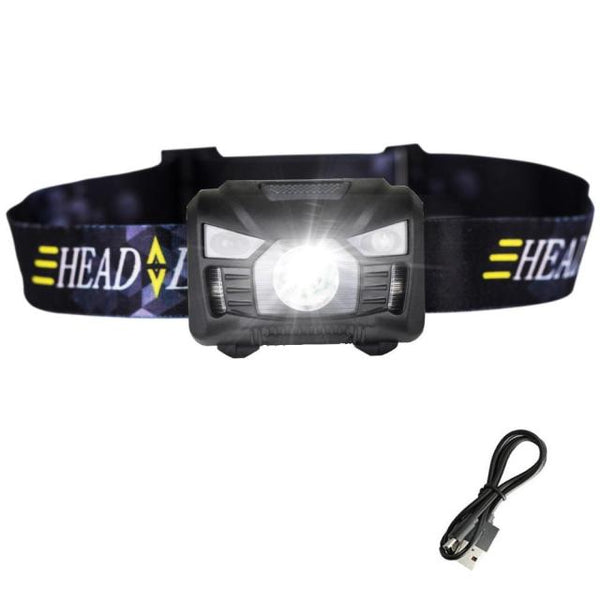 Body Motion Sensor Headlamp Induction USB Rechargeable Headlight 2 Switch Modes Head Flashlight Torch lamp For Camping+USB cable Body Motion Sensor Headlamp Induction USB Rechargeable Headlight 2 Switch Modes Head Flashlight Torch lamp For Camping+USB cable