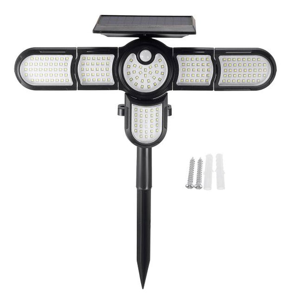 LED Outdoor Solar Lamp Multiple Heads Lighting Lawn Ground Light Motion Sensor Human Induction 3 Modes Spotlights Garden Lights LED Outdoor Solar Lamp Multiple Heads Lighting Lawn Ground Light Motion Sensor Human Induction 3 Modes Spotlights Garden Lights