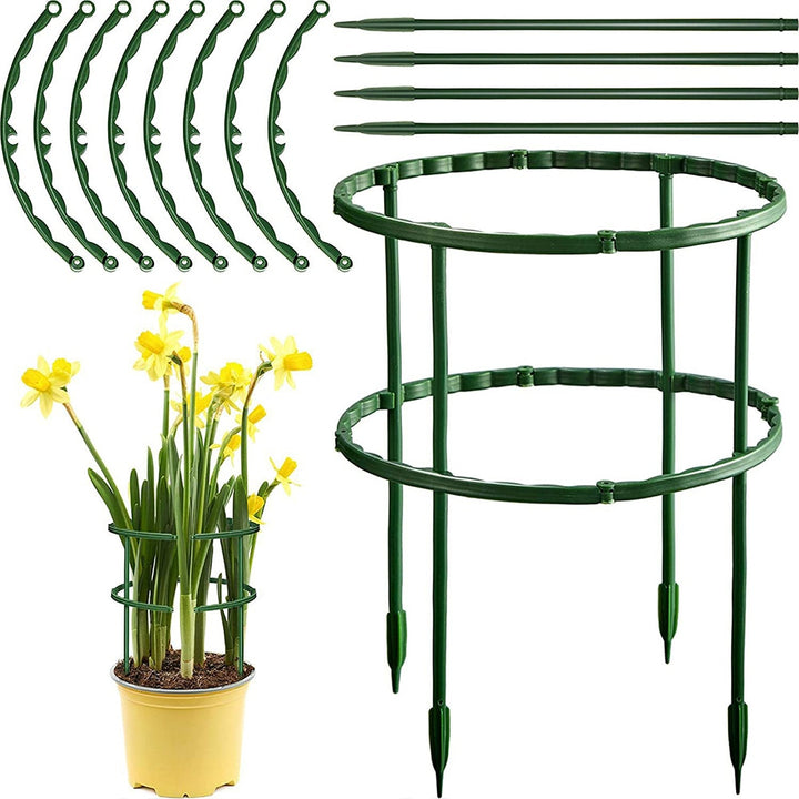 2/4/6pc Plastic Plant Support Pile Stand For Flowers Greenhouse Arrangement Rod Holder Orchard Garden Bonsai Tool Invernadero