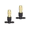 15/25/50/100/200PCS Garden Brass Misting Watering Nozzle 1/4&#39;&#39; Barb Tee Connector Adjustable Copper Cooling Spray Atomizer