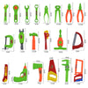 34PCS/Set Garden Tool Toys For Children Repair Tools Pretend Play Environmental Plastic Engineering Maintenance Tool Toys Gifts