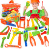 34PCS/Set Garden Tool Toys For Children Repair Tools Pretend Play Environmental Plastic Engineering Maintenance Tool Toys Gifts