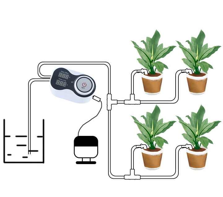 2021 New Smart Drip System Automatic Timer Watering Device Garden Water Pump Controller for Potted Plant Flower