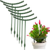 2/4/6pc Plastic Plant Support Pile Stand For Flowers Greenhouse Arrangement Rod Holder Orchard Garden Bonsai Tool Invernadero