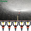 KESLA 5PCS Greenhouse 360 Refraction Micro Nozzle Garden Drip Irrigation Misting System Hanging Humidifier Sprayer w 4/7mm Barb