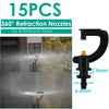 KESLA 5PCS Greenhouse 360 Refraction Micro Nozzle Garden Drip Irrigation Misting System Hanging Humidifier Sprayer w 4/7mm Barb