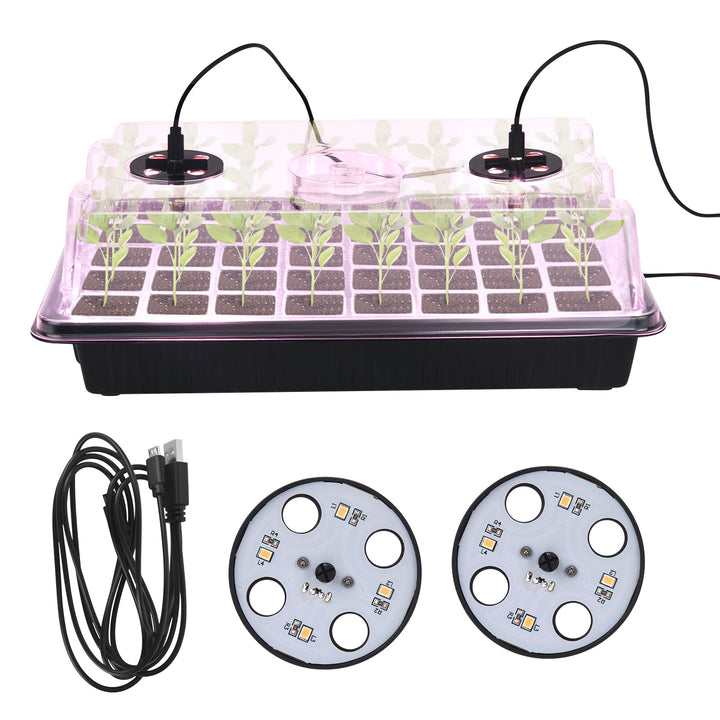 Plant LED Lights For Plants Seed Starter Trays Nursery Pots Seedling Tray Planter Flower Pots Lights Greenhouse Gardening Tools