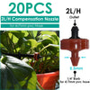 KESLA 5PCS Greenhouse 360 Refraction Micro Nozzle Garden Drip Irrigation Misting System Hanging Humidifier Sprayer w 4/7mm Barb