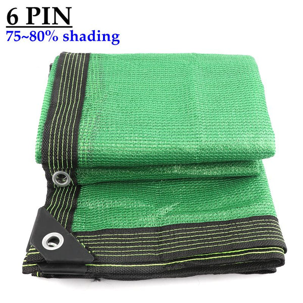 6Pin 80% Anti-UV HDPE Green Sunshade Net Swimming Pool Car Garages Sunscreen Bonsai Succulent Plants Cover Sails Sun Shade Net