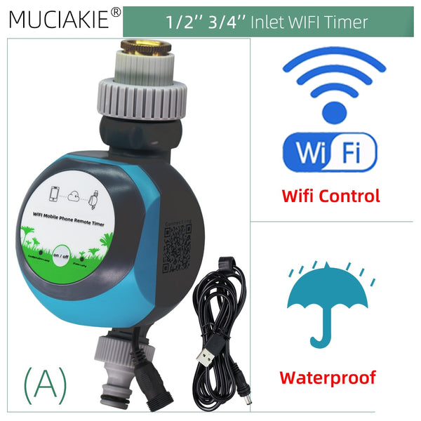 Intelligent WIFI Garden Water Timer Mobile Phone Remote Controller Home Automatic Irrigation Watering Tuya Smartlife Support