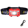 Body Motion Sensor Headlamp Induction USB Rechargeable Headlight 2 Switch Modes Head Flashlight Torch lamp For Camping+USB cable