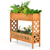 2-Tier Raised Garden Bed Elevated Wood Planter Box for Vegetable Flower Herb  GT3730